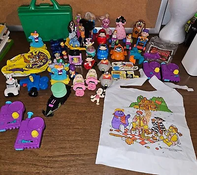 Huge Lot Of  Vintage McDonald's Happy Meal Toys 80s 90s - Lunchbox & Bib! • $19.95