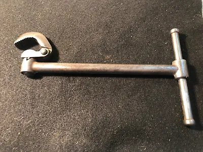Early Vintage Utility Basin Wrench Hand Tool 8 1/4 In Long Swivel Head • $2