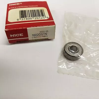 NICE RBC 1602 DSTN Roller Bearing Both Sides Steel Seal 1/4 X1 1/16 X7/32 -NOS • $8.75