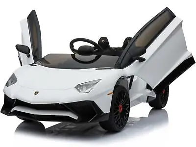 Kids Ride On Battery Powered Electric 12v Lamborghini W/ Remote Control White • $499