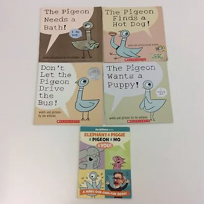 Mo Willems Pigeon Piggie Preschool Kindergarten 1st Grade 5 Picture Book Lot • $17.99