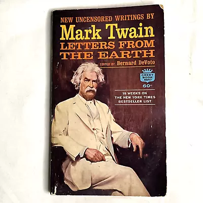 Letters From The Earth Paperback Mark Twain Humor Crest Book 1963 • $14.99