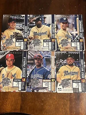 2002 MLB Showdown All Star Lot Of 6 Vidro Castillo Padilla Anderson • $4.99