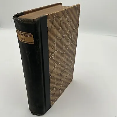 Antique- 1855-Bible Explanation -Volume 1- German • $48.88