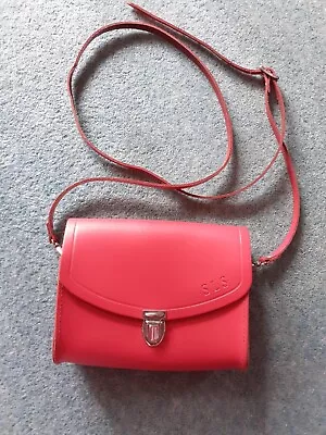 Cambridge Satchel Co. : Small Ruby Red Leather Crossbody Bag : Great Condition • £15