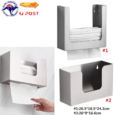 $25.50 • Buy Mutifold Paper Towel Dispenser Stainless Steel Hand Towel Rack Holder Wall Mount