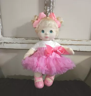 My Child Doll Platinum Blonde Piggietails Girl  Aqua Eyes In Dolly Le Petit Tutu • $118