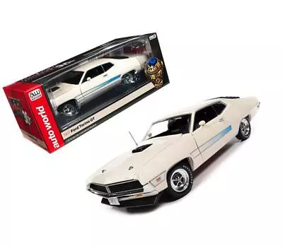 1971 Ford Torino GT Wimbledon White With Blue Laser Stripes Class Of 1971 Muscle • $120.99