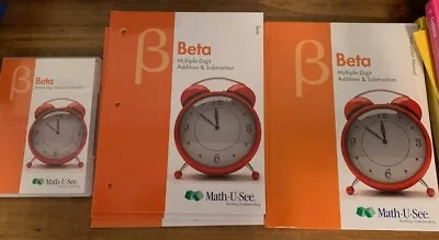 Beta Teacher Set : Multiple-Digit Addition And Subtraction By Math-U-See (2013) • $50