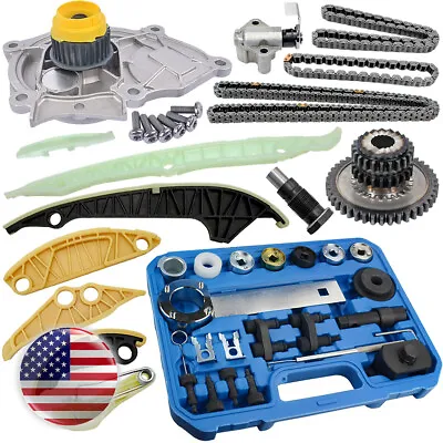 Timing Chain Kit Tool Water Pump For Volkswagen Scirocco MK7 Golf Jetta GTi 1.8L • $113.59