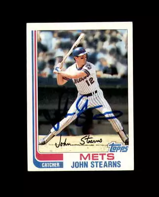 John Stearns Hand Signed 1982 Topps New York Mets Autograph • $8