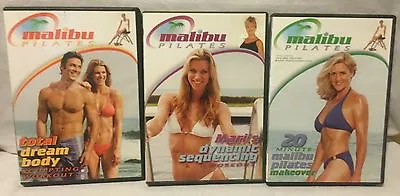 3 Malibu Pilates Chair Workout DVD Lot Set Total Dream Body 20 Minute Makeover • $12.74