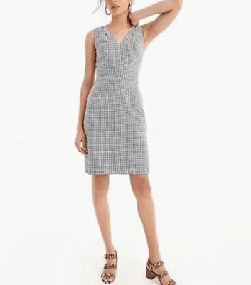 J.Crew Seersucker Gingham In Navy Blue & White Sz 0 • $38