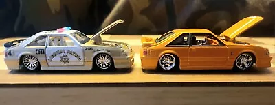 Maisto 1993 '93 Ford Mustang Cobra SVT Foxbody Orange And Highway Patrol Gold... • $30