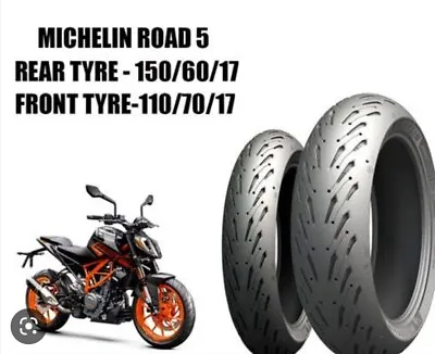 Michelin 110/70-r17 & 150/60-r17 Road 5 Radial  Combo Pack 2 Tyres Front & Rear • $350