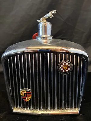 Vintage Working 1968 Royal London Jaguar Grill Music Decanter Grand Prix • $88