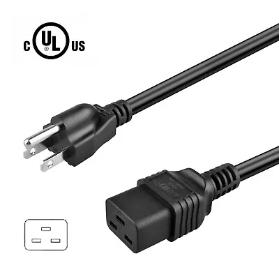 6ft Power Cord NEMA 5-15 To C19 14AWG Server AC Power Cord SJT Cable For Mac G5 • $18.99