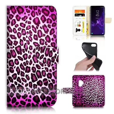 ( For Samsung S9 ) Wallet Flip Case Cover AJ40342 Purple Leopard • $12.99
