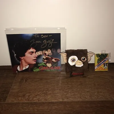 Signed Photograph Of Zach Galligan And Other Gremlins Memorabilia • $75