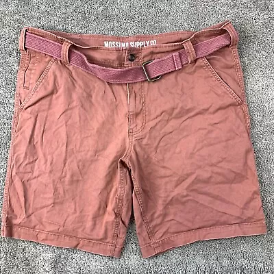 Mossimo Supply Co. Chino Shorts Men's Size 42 Dusty Rose Flat Front Coin Pocket • $18.95