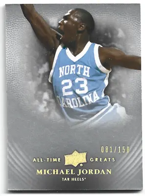 2013-14 Upper Deck Michael Jordan All Time Greats Number 081/150 #67 Ncaa Card • $64.18