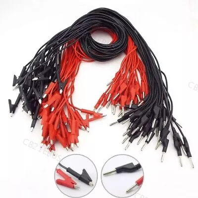 Multimeter Test Probe Lead Wire 4mm Banana Plug To Crocodile Alligator Clip B21 • $43.88