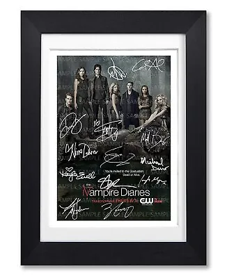 Vampire Diaries Cast Signed Poster Show Series Season Print Photo Autograph Gift • £14.99