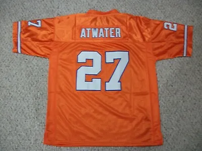 STEVE ATWATER Unsigned Custom Denver Orange Sewn Football Jersey Sizes S-3XL • $38.05