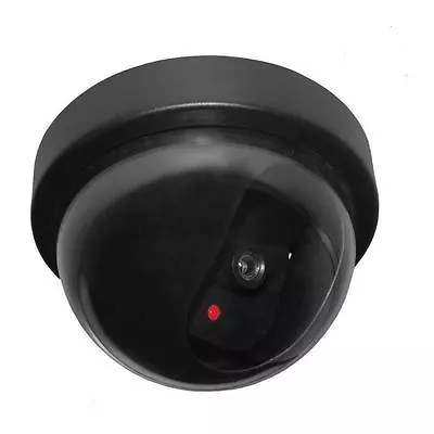 Fake Dummy CCTV Security Camera Flashing Led Indoor Outdoor Surveillance • £3.95