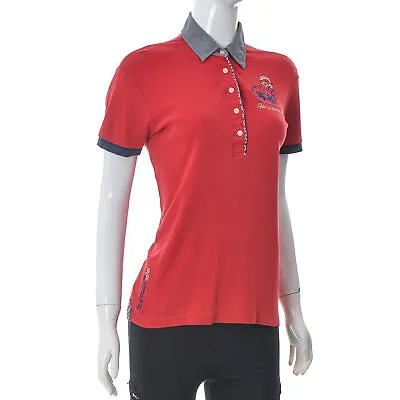 La Martina Women's Polo Shirt Size XXL Red Short Sleeve Contrast Trim • $12.98