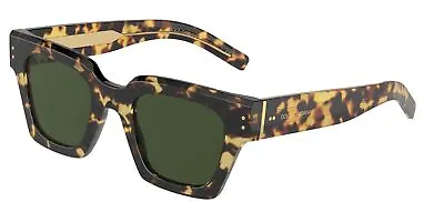 $378.40 • Buy Dolce & Gabbana DG 4413 Yellow Havana/Green 48/23/145 Men Sunglasses