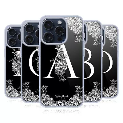 NATURE MAGICK B & W MONOGRAM FLOWERS 1 GEL CASE COMPATIBLE WITH IPHONE & MAGSAFE • $24.95