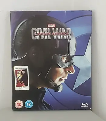 Marvel Captain America Civil War Blu Ray Cardboard Sleeve Chris Evans • £2.99