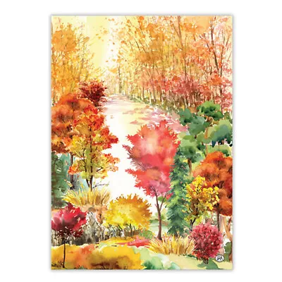 Michel Design Works Cotton Kitchen Tea Towel Fall Autumn Orchard Breeze - NEW • $10