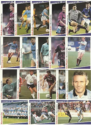 £5.95 • Buy Merlin Shooting Stars 1992 Complete Sets Manchester City FC X 18