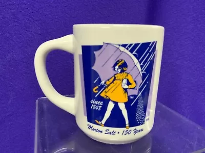 Bryan China Vintage Morton Salt Mug Cup New Castle PA Rain Girl Umbrella • $5.95