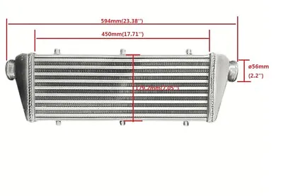 23 X8 X2  FMIC Universal Aluminum Turbo Intercooler 2.25'' Inlet/outlet 57mm • $76