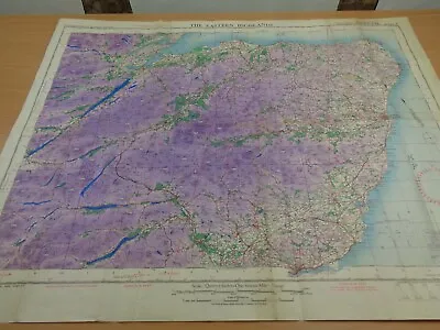 WW2 RAF / ARMY Map Of  THE EASTERN HIGHLANDS  (ABERDEEN DUNDEE LOCH NESS Etc) • £16.99