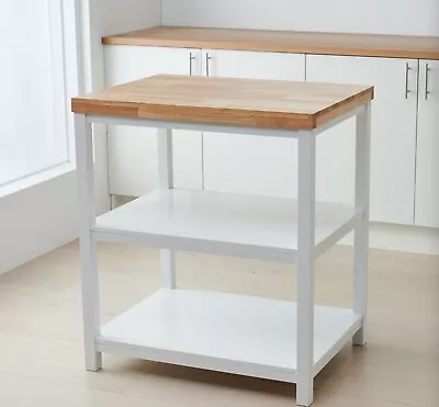 White Kitchen Island - Extra Workspace And Additional Storage In Your Kitchen.  • $190.50