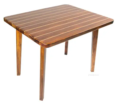 Nautical Dining & Kitchen Table 40  Cedar Wood Chris Craft Deck Style Furniture • $799.99