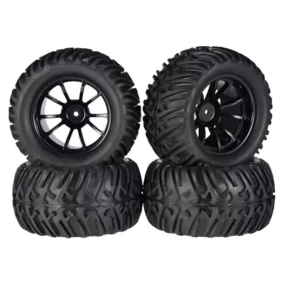 4Pcs 127mm 10 Contour Off-road Car Wheel Rim Tires For 1/10 Monster Truck Car • $27.54