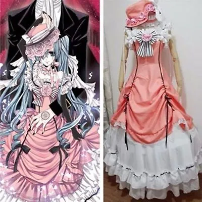 New！Black Butler Anime Cos Clothes Ciel Phantomhive COSPLAY Costume Dress:D • $51.99