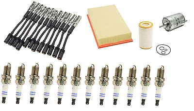 For Mercedes W210 E320 2000-2002 Tune Up Kit With Spark Plugs &Wire Set &Filters • $280.72