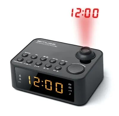 Muse Radio Alarm Clock With Projection Time M-178 • £28.74