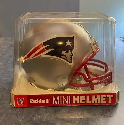 New England Patriots Riddle Mini Helmet NFL Football NEW SEE NOTES • $25