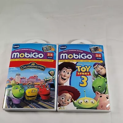 Vtech Lot Of 2 MobiGo Mobi Go Game Cartridges- Toy Story 3 & Chugginton • $16.99