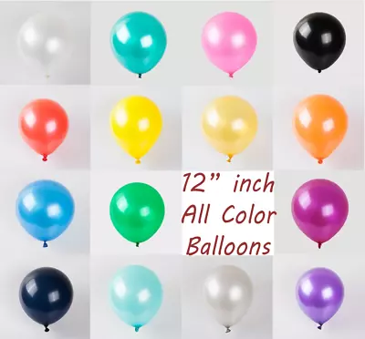 $8.64 • Buy 10-100 10  5  12  PEARL Metallic BALLOONS BALLON Helium BALOON Birthday WeddingP