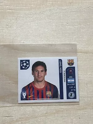 Panini Uefa Champions League 2011/12 11/12 Lionel Messi Sticker No 496 • $8.65
