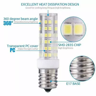 E17 LED Dimmable Intermediate Base Range Hood 7W Appliance Light Bulb • $5.99