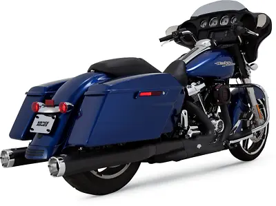 Vance & Hines Monster Round Slip-Ons - Black 46780 • $799.99